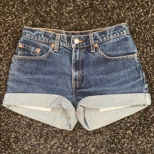 Denim shorts